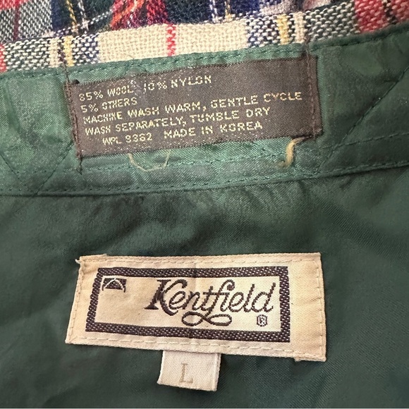 Vintage 70s Kentfield Red Plaid Wool Blend Flannel Button Down Men’s Size Large - Picture 14 of 14